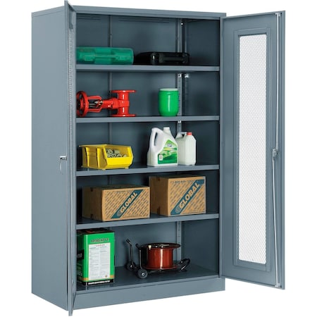 Global Industrial Storage Cabinet, 78 in H, 48 in W, Gray 270023GY